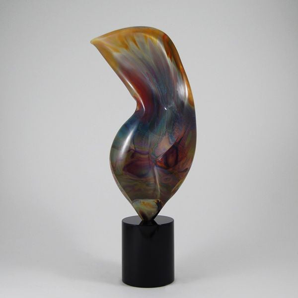 Murano glass abstract in Calcedonio glass