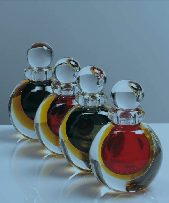 Murano Glass Perfume Bottle, Venetian Glass Bottles